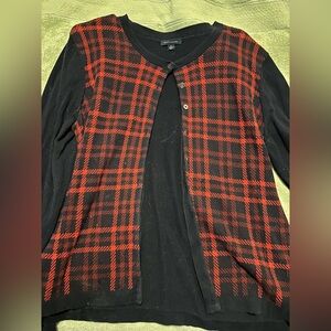 Tommy Hilfiger Plaid Cardigan Size XL